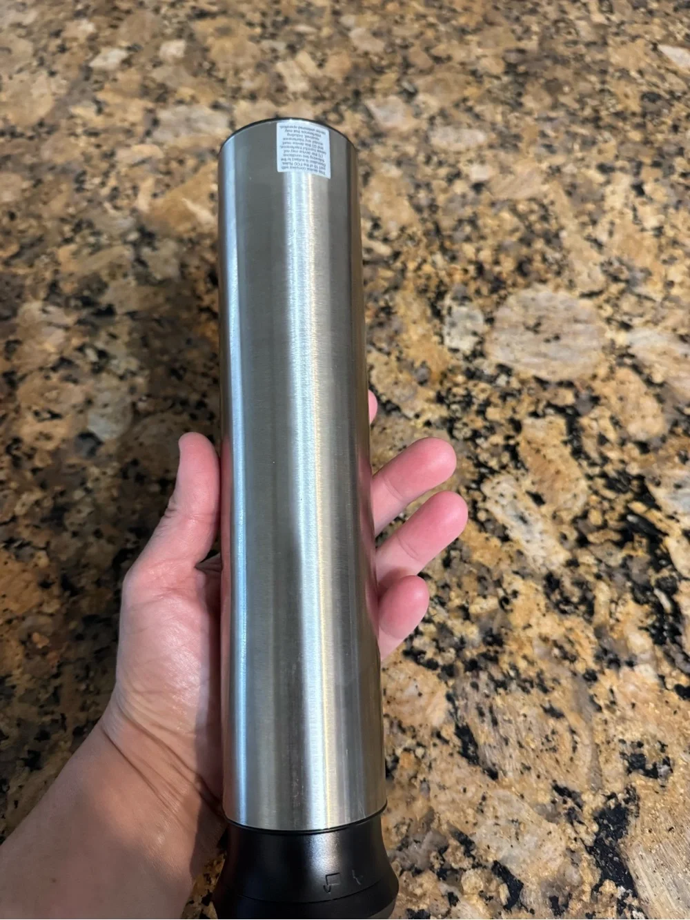 Electric Stainless Steel Wine Bottle Opener - Black